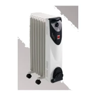 FM Calefacción BR-15 calefactor eléctrico Interior Negro, Blanco 1500 W
