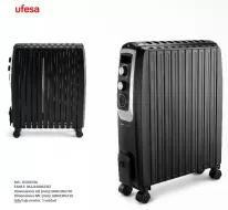 RADIADOR  ACEITE UFESA TITAN 2500, 10 ELEMENTOS, 3NIVELES, AIR CIRCULATION SYSTEM