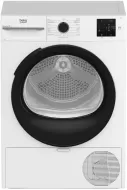 Secadora Beko BM3T38230WB, Blanca, 8 kg, Bomba de calor, D