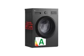 Lavadora carga frontal LG F4A10S8NWK, 8 kg, 1.400 rpm, Silver Grafito, A