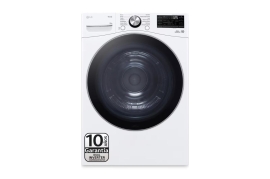 Secadora Bomba de Calor LG RH18U8AVCW, Blanco, 18 kg, D